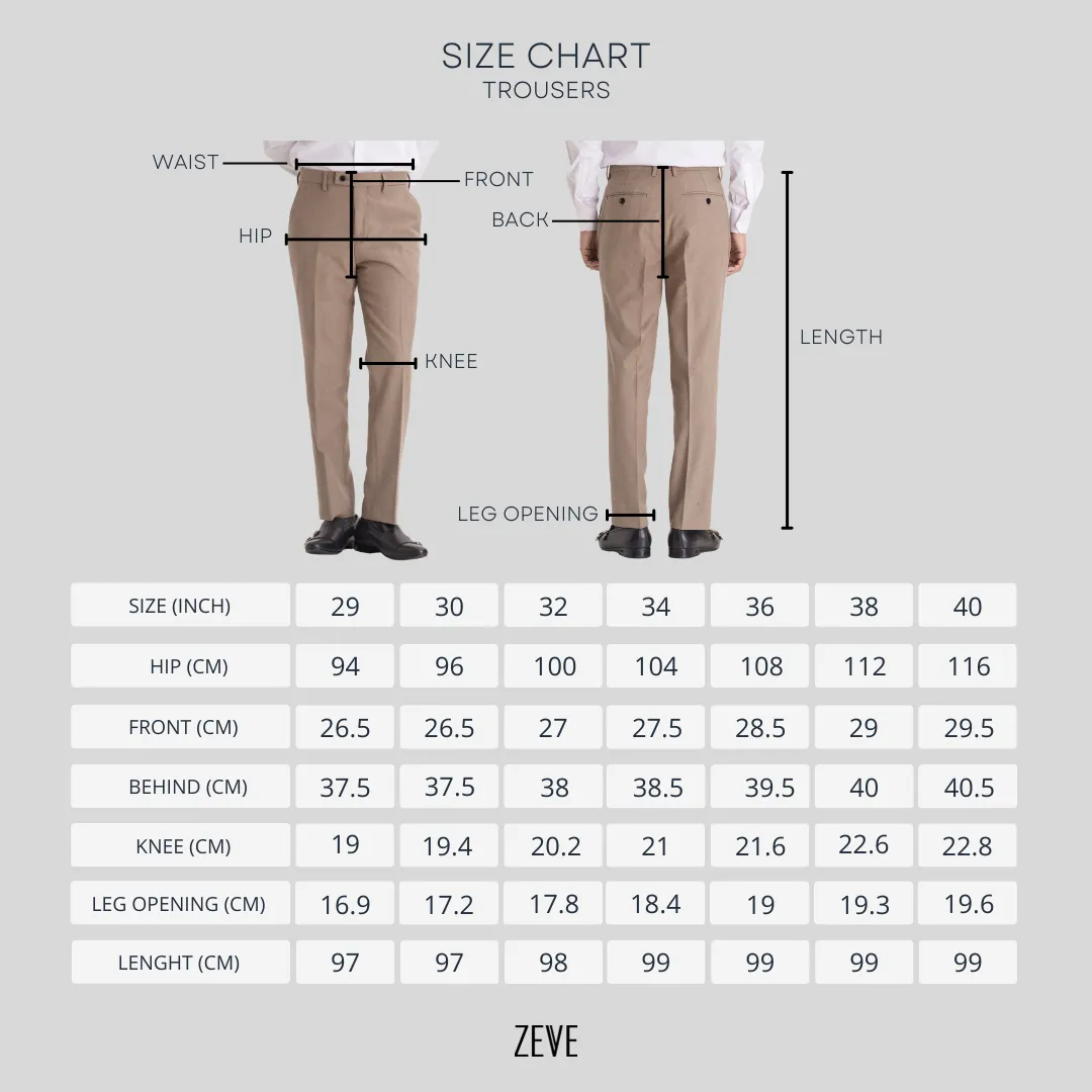 Trousers With Belt Loop -  Khakis Plain (Slim Straight)