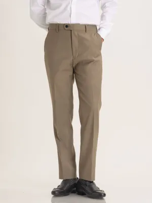 Trousers With Belt Loop -  Khakis Plain (Slim Straight)