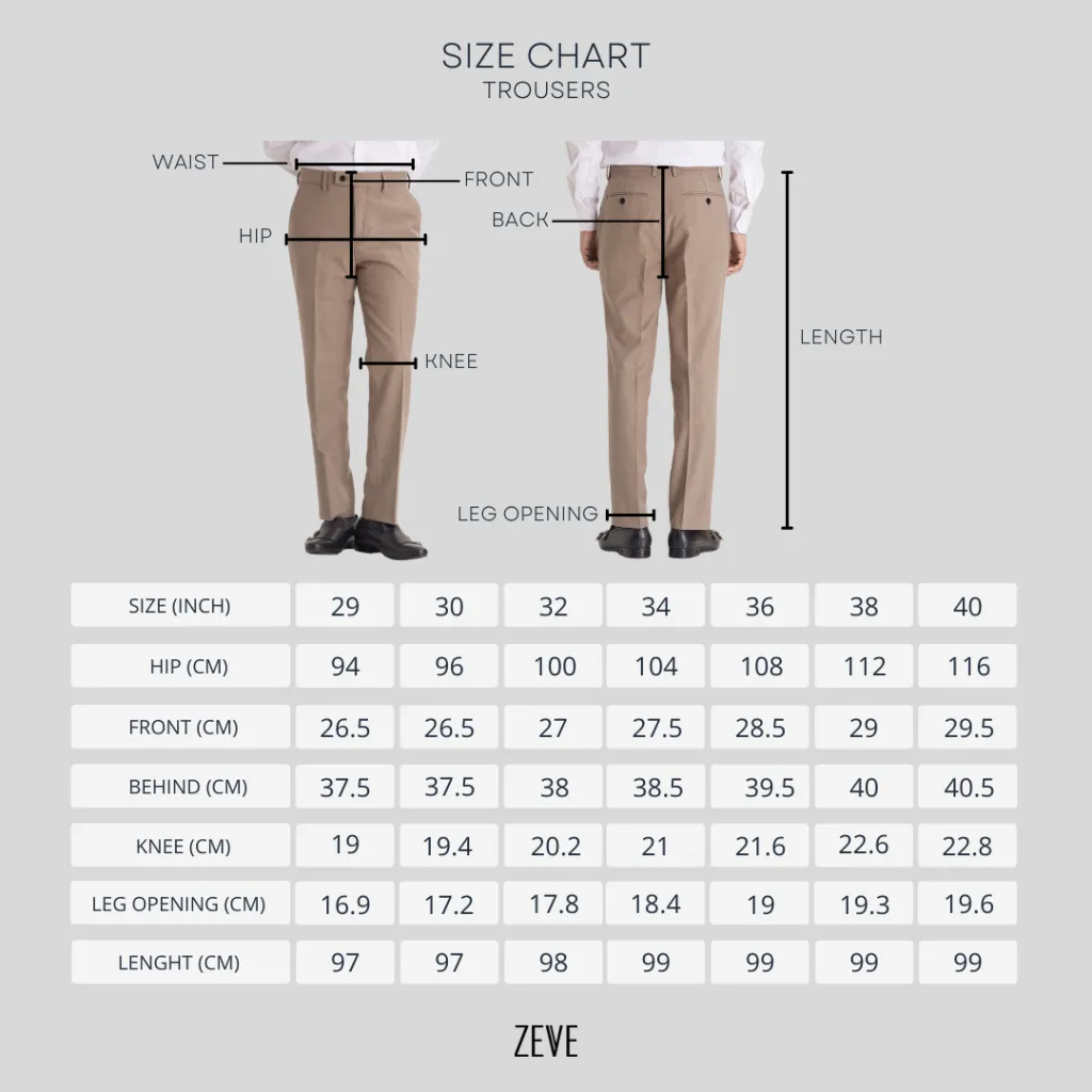 Trousers With Belt Loop - Royal Blue Plain (Slim Straight)