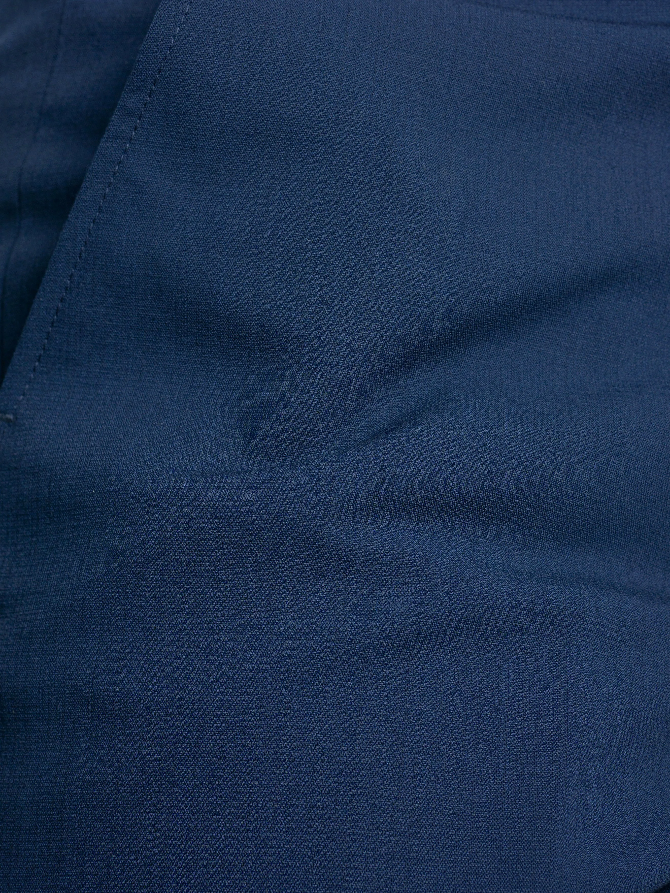 Trousers With Belt Loop - Royal Blue Plain (Slim Straight)