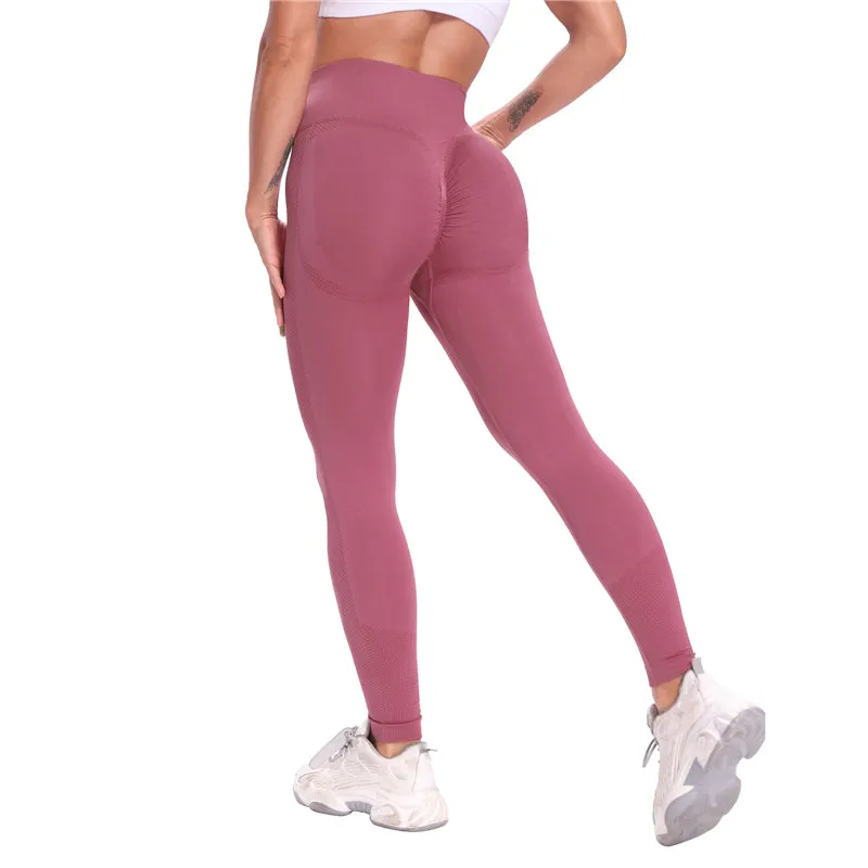 Tummy Control High Waist Sportswear Gym Clothing Seamless Female Butt Lift Leggings Seamless High Quality Lift Butt Leggings