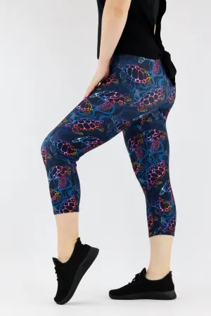 Turtle Ocean - Casual - Capri Leggings