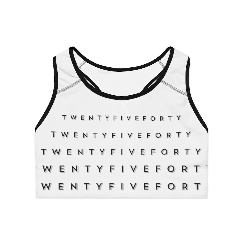 TwentyFiveForty Logo Sports Bra