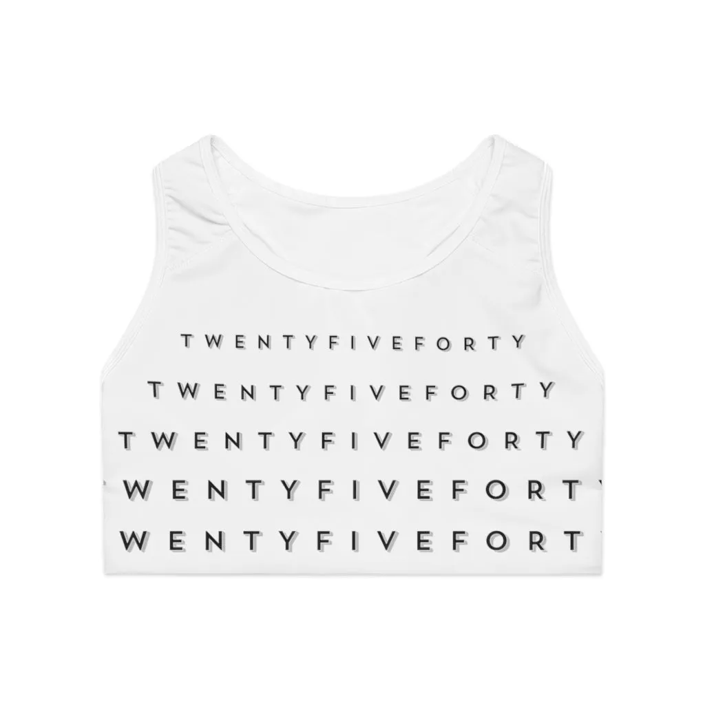 TwentyFiveForty Logo Sports Bra