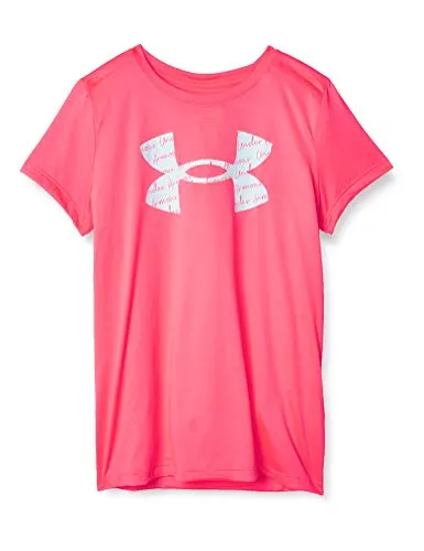 Under Armour Women's Tech Solid Big Logo Short-Sleeve Crew Neck T-Shirt , Cerise (653)/White , X-Small