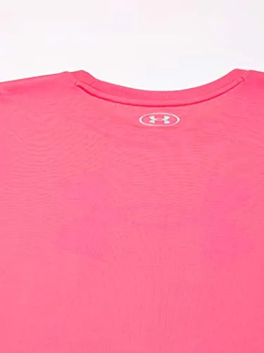 Under Armour Women's Tech Solid Big Logo Short-Sleeve Crew Neck T-Shirt , Cerise (653)/White , X-Small