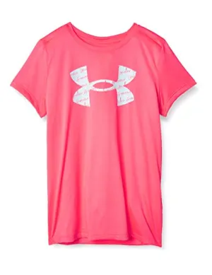 Under Armour Women's Tech Solid Big Logo Short-Sleeve Crew Neck T-Shirt , Cerise (653)/White , X-Small