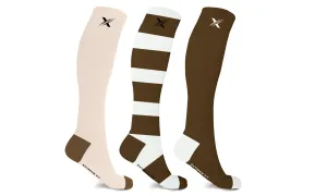 Unisex Sports Knee High Compression Socks (3-Pairs)