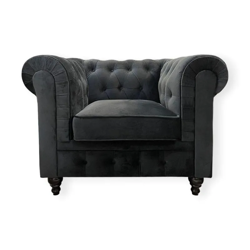 Velvet Upholstery Black NF1108 140 cm