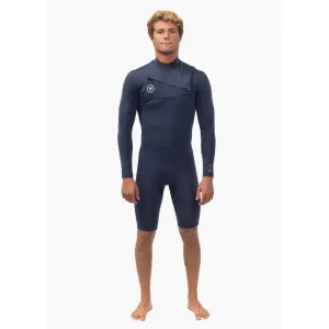VISSLA 7SEAS 2MM CHEST ZIP DARK SLATE