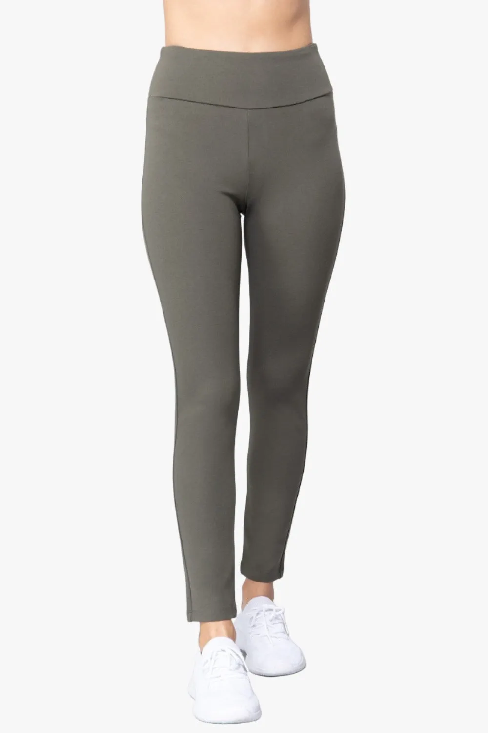 Waist Band Long Ponte Pants