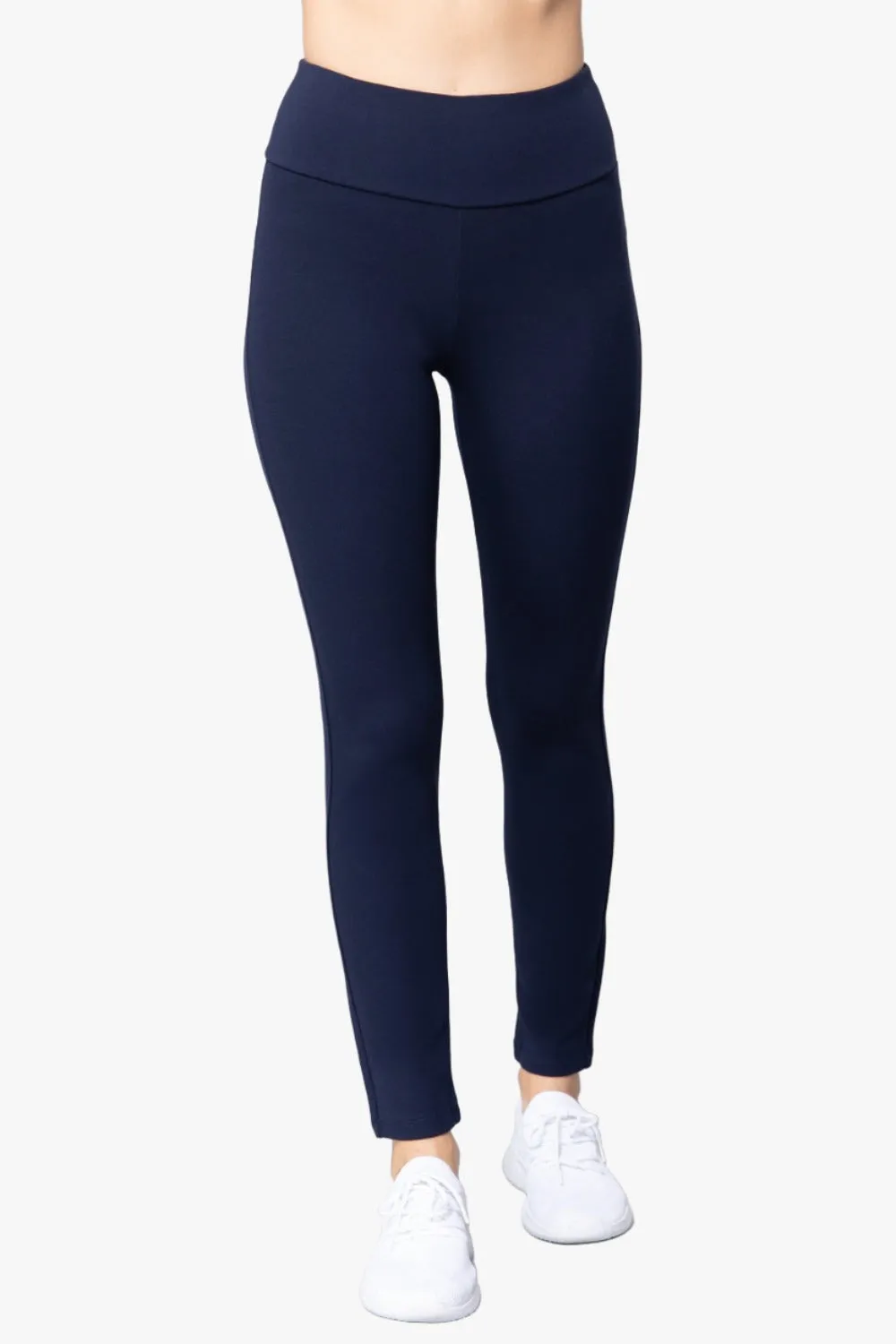 Waist Band Long Ponte Pants
