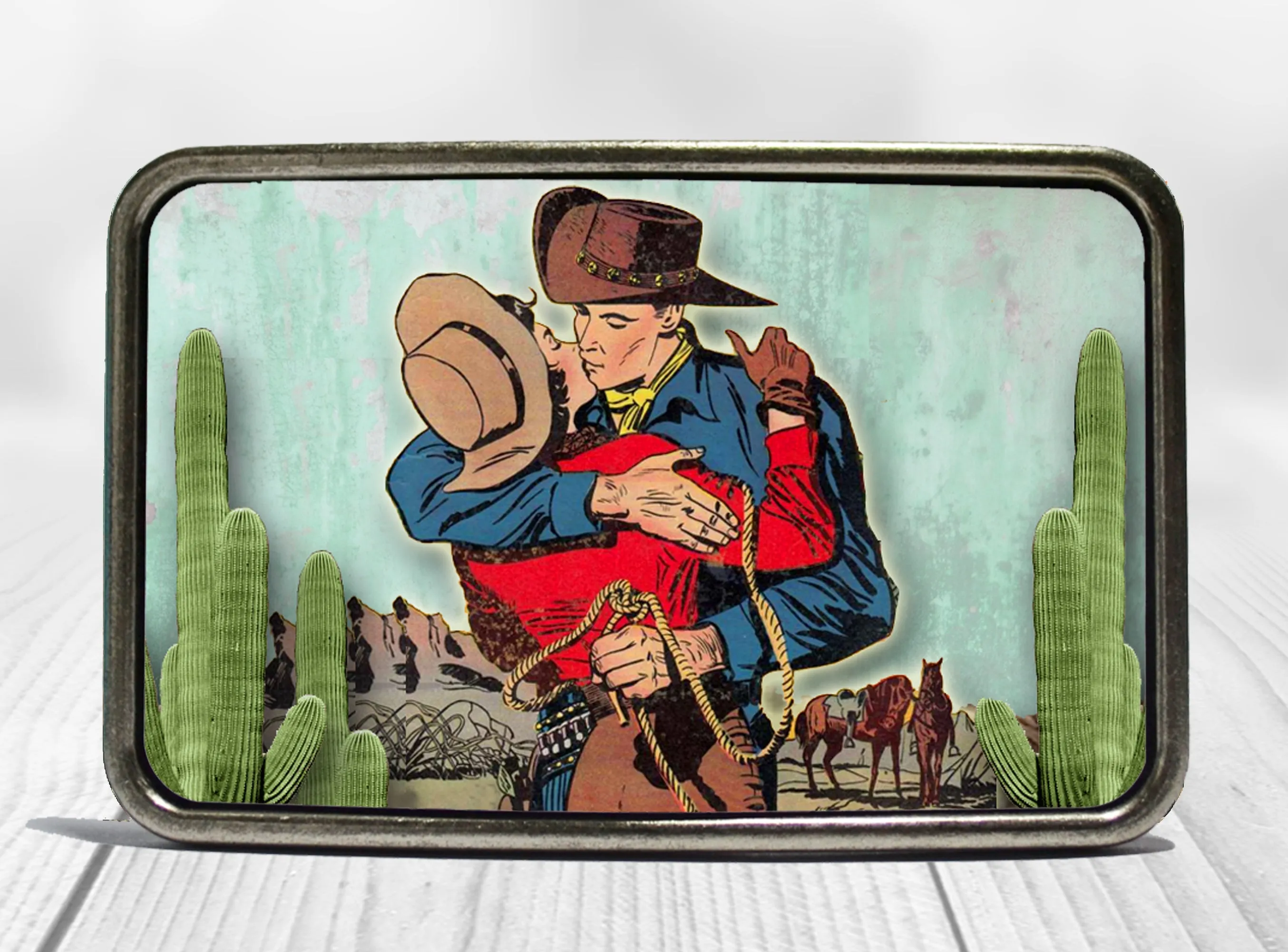 Western Romance Belt Buckle