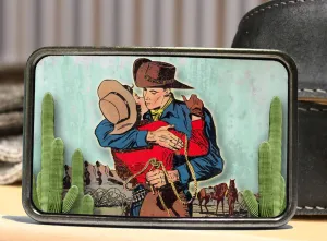 Western Romance Belt Buckle