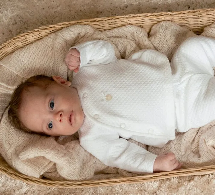 White Waffle Tiny Baby - Four Piece Set