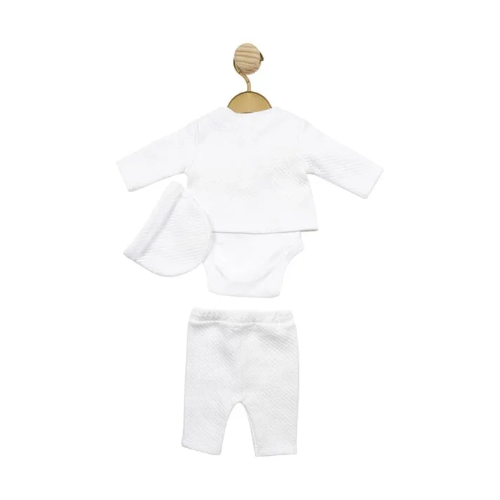 White Waffle Tiny Baby - Four Piece Set