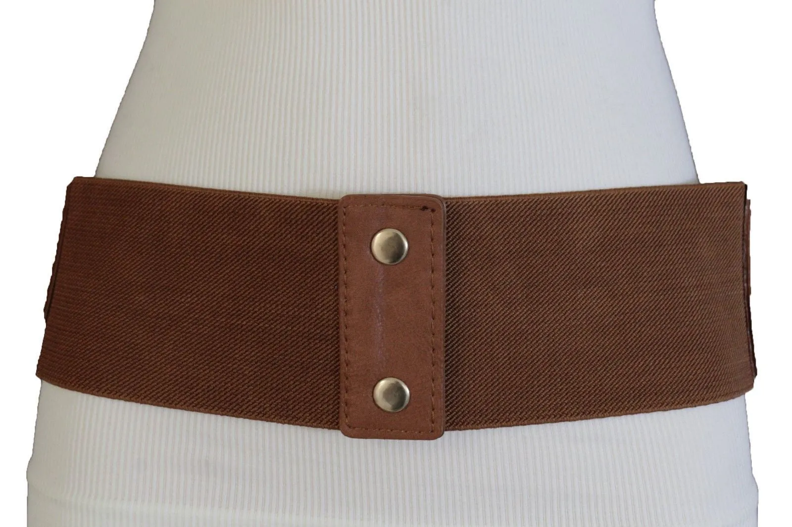 Wide Faux Leather Rope & Tassel Accented Corset Belt