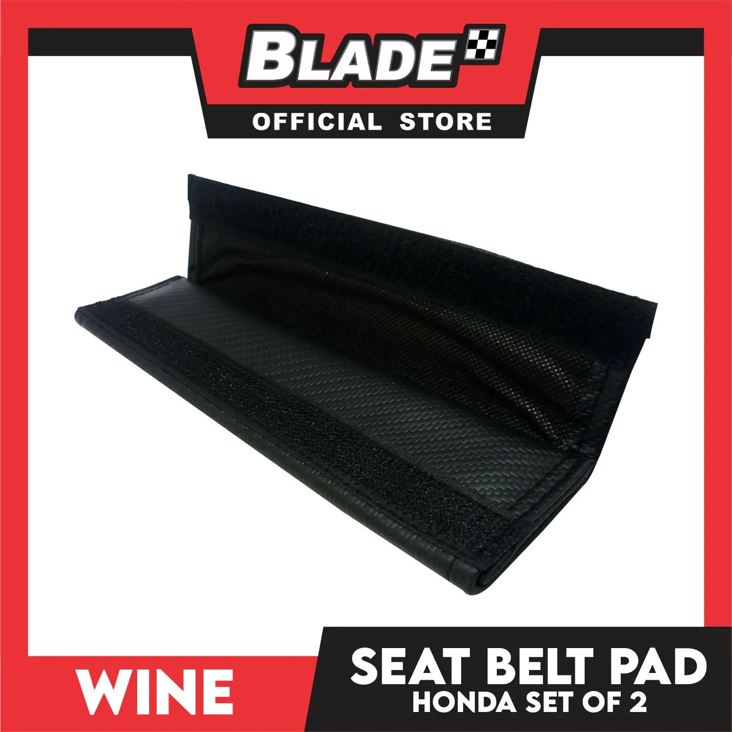 Wine Seat Belt Pad (Honda) Set of 2