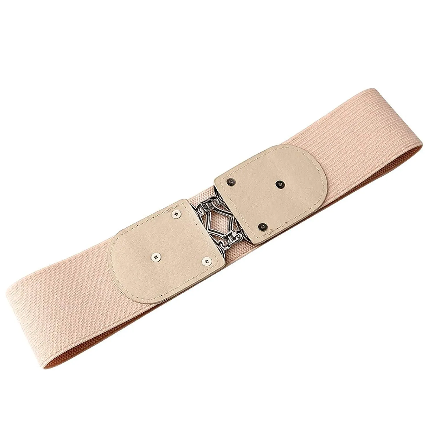 Women's Fashion Vintage Wide Elastic Stretch Adjustable Waist Cinch Belt by JASGOOD