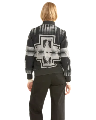 Women's Harding Wool Bomber Jacket by Pendleton