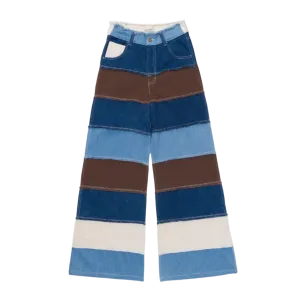 Womens Honor The Gift Wide Leg Denim Pant 'Multi'