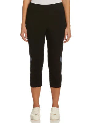 Women's Pull-On Color Block Golf Capri