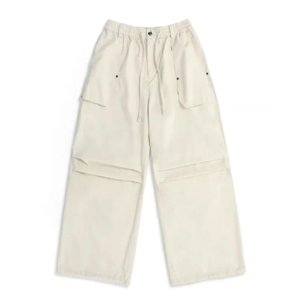 Women's Retro Fashion Solid Color Cargo Pants