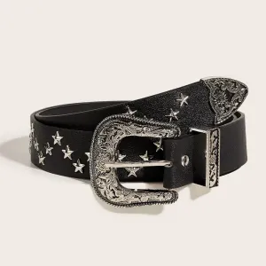 Y2K Vintage Star Rivet Belt