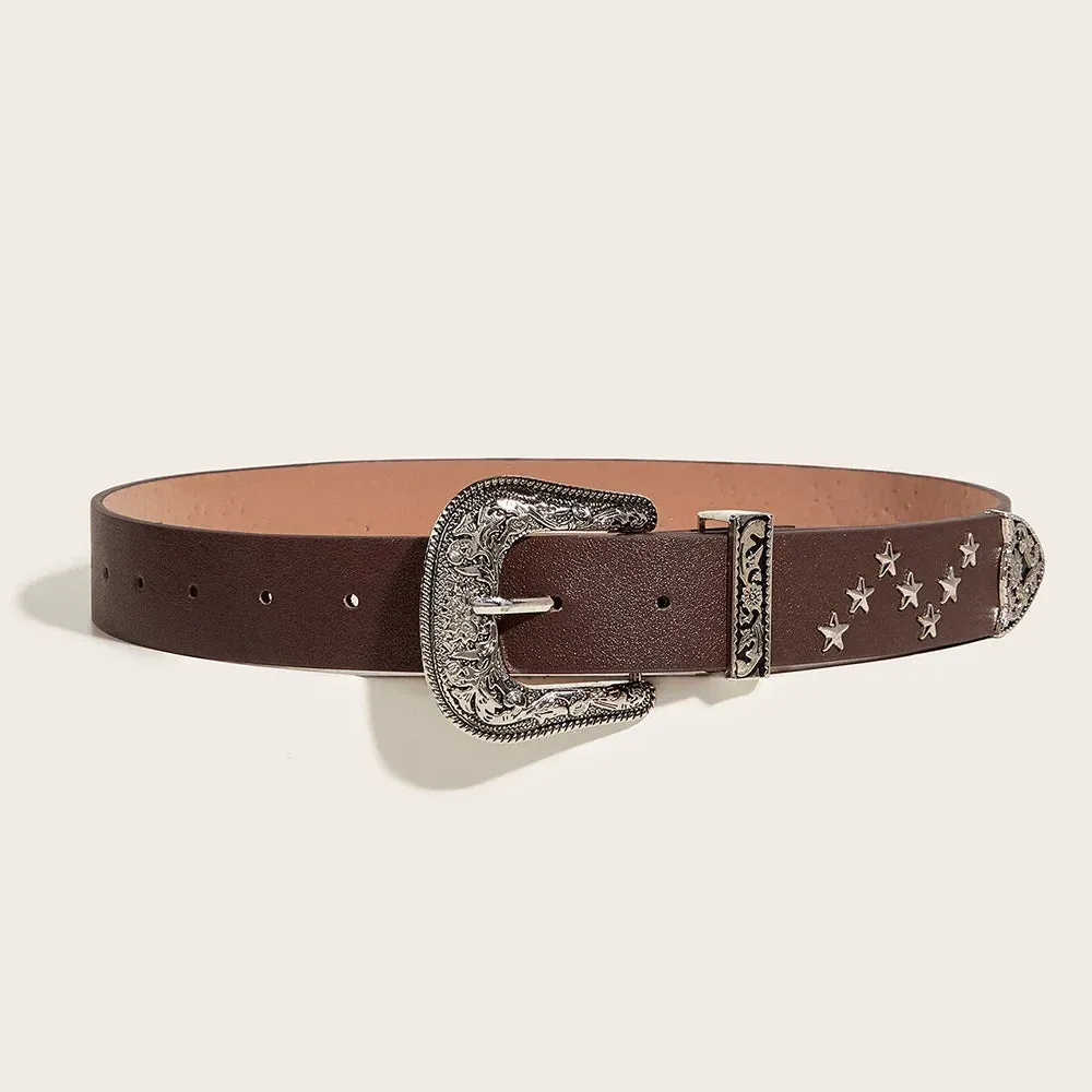 Y2K Vintage Star Rivet Belt