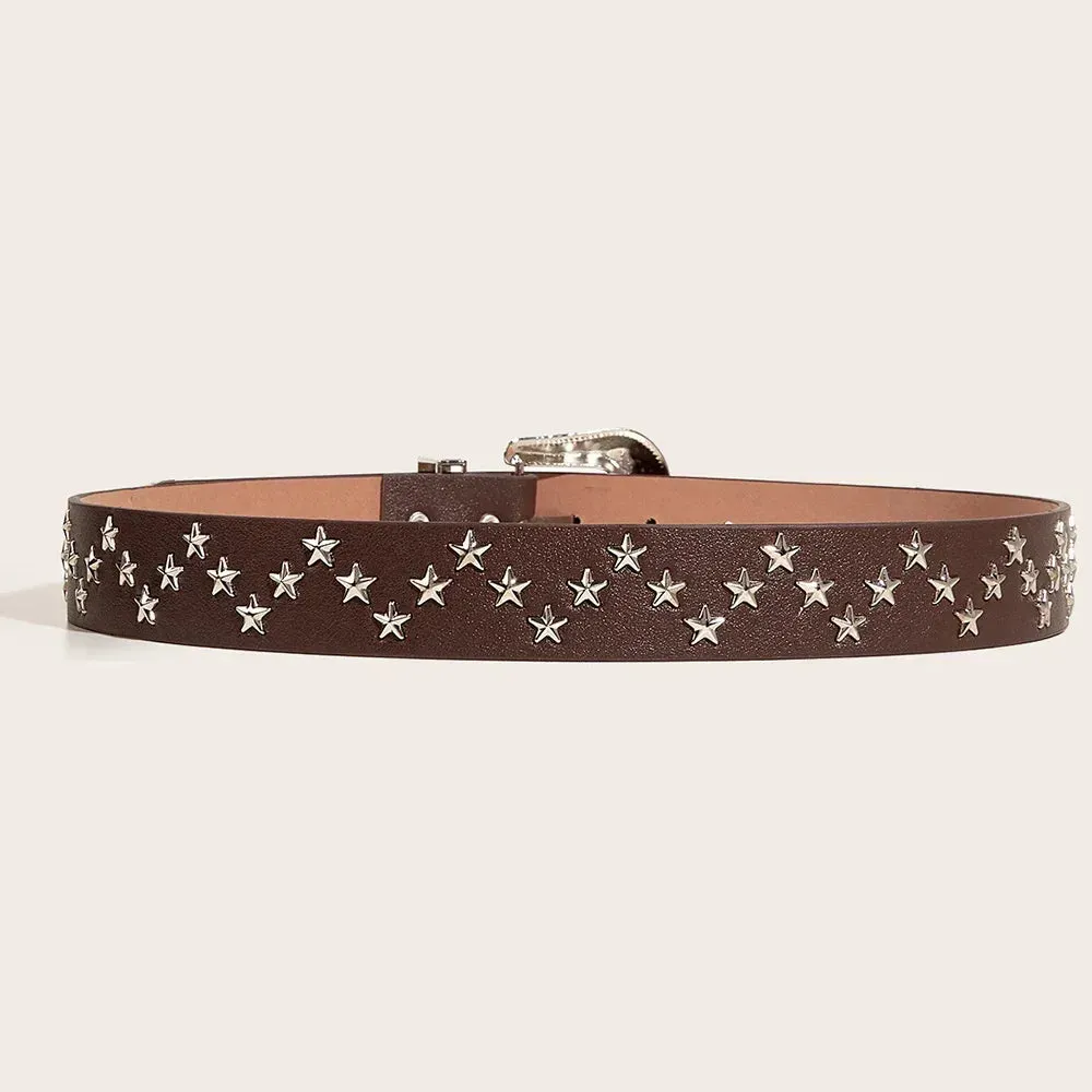 Y2K Vintage Star Rivet Belt