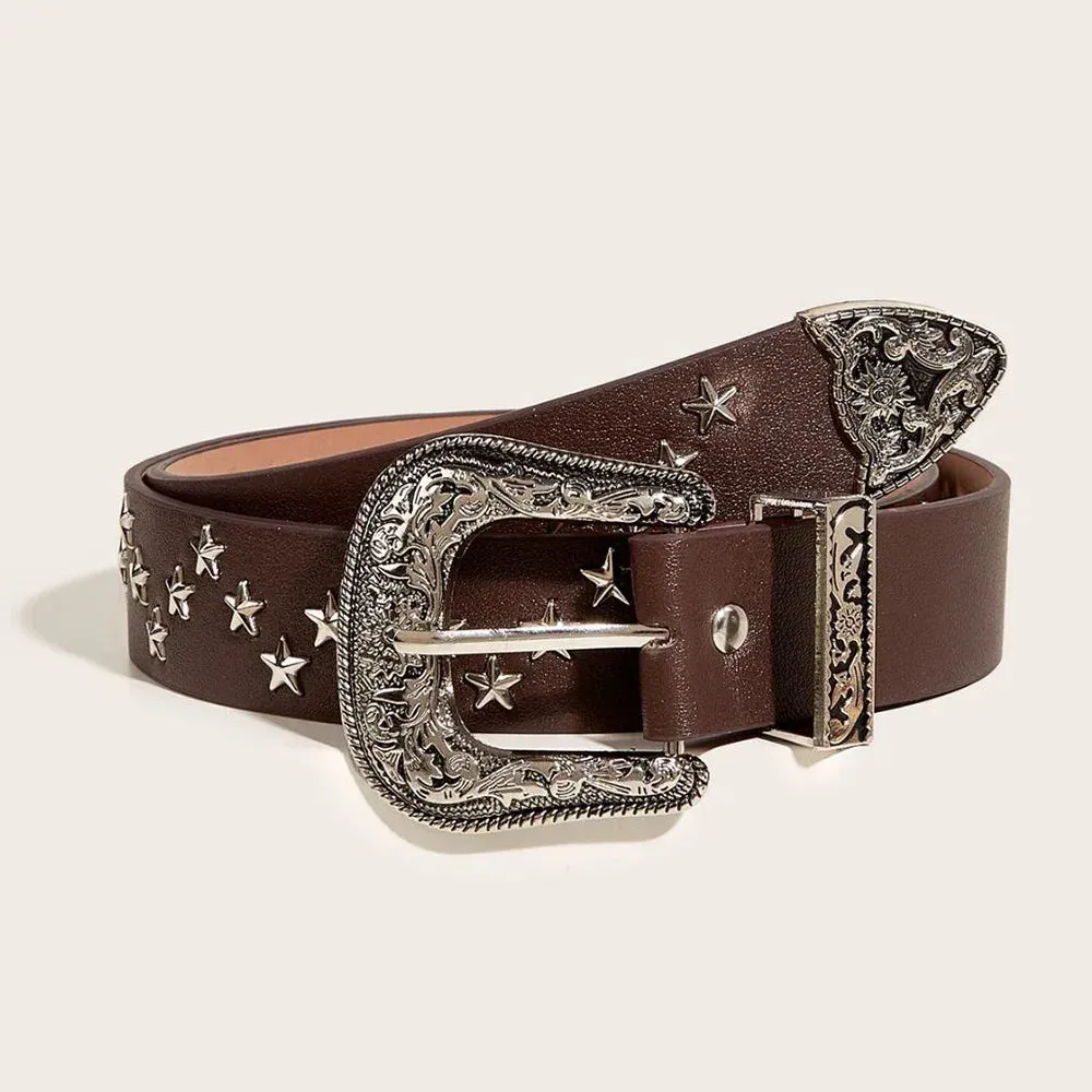 Y2K Vintage Star Rivet Belt