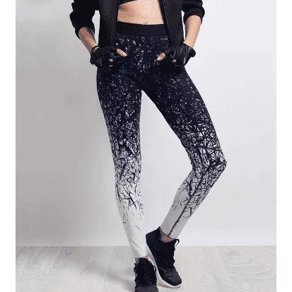 Yoga Pants Women Sports Clothing Chinese Style Printed Yoga leggings Fitness Yoga Running Tights Sport Pants Compression Tights