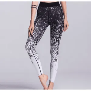 Yoga Pants Women Sports Clothing Chinese Style Printed Yoga leggings Fitness Yoga Running Tights Sport Pants Compression Tights