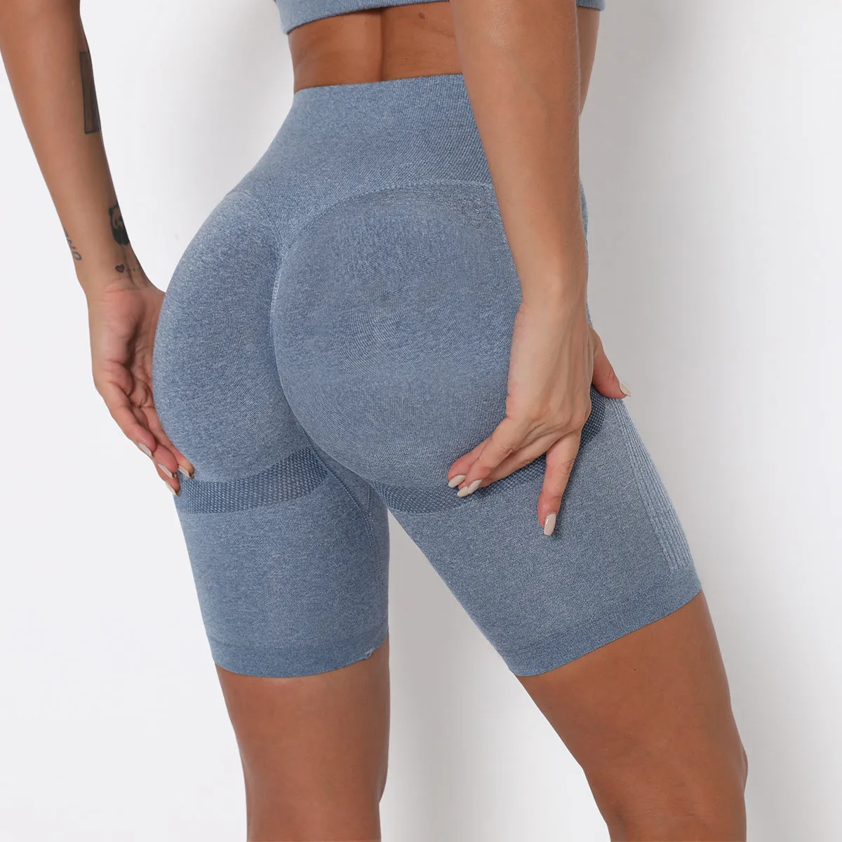 ZABRI Sports Butt lift Gym Yoga Seamless Scrunch Tight Fit Fitness Shorts