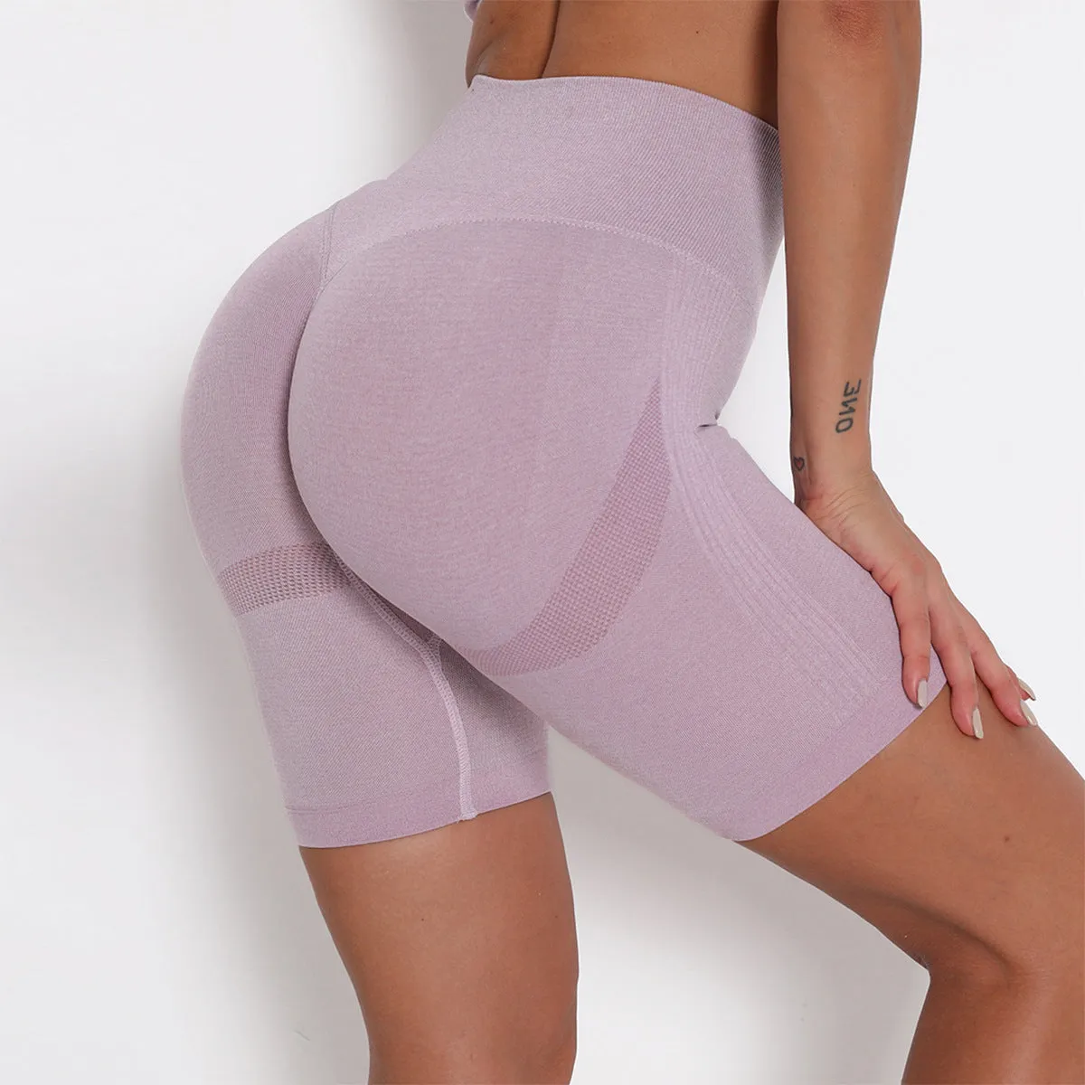 ZABRI Sports Butt lift Gym Yoga Seamless Scrunch Tight Fit Fitness Shorts