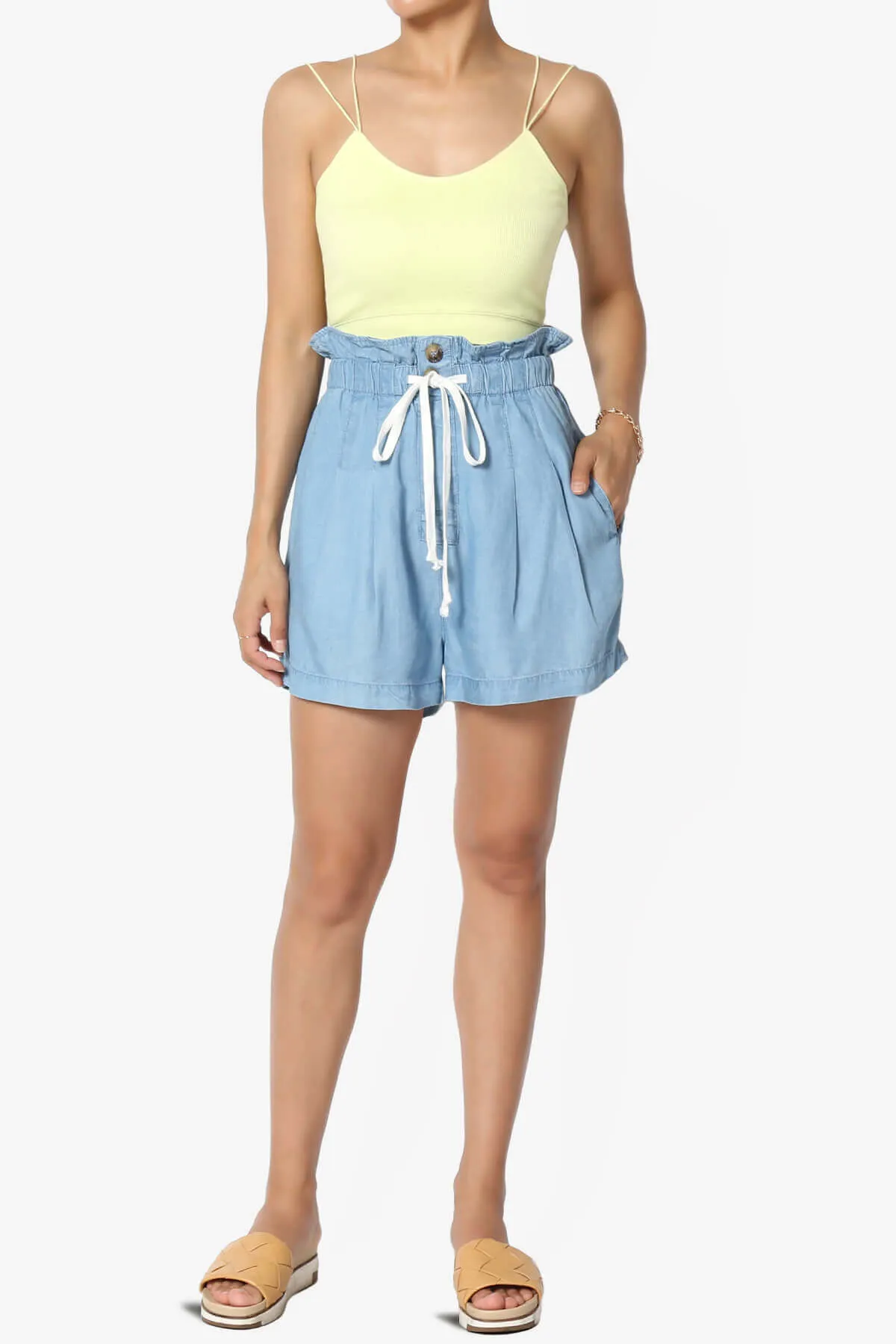 Zippy Skinny Strap Ribbed Seamless Bra Cami