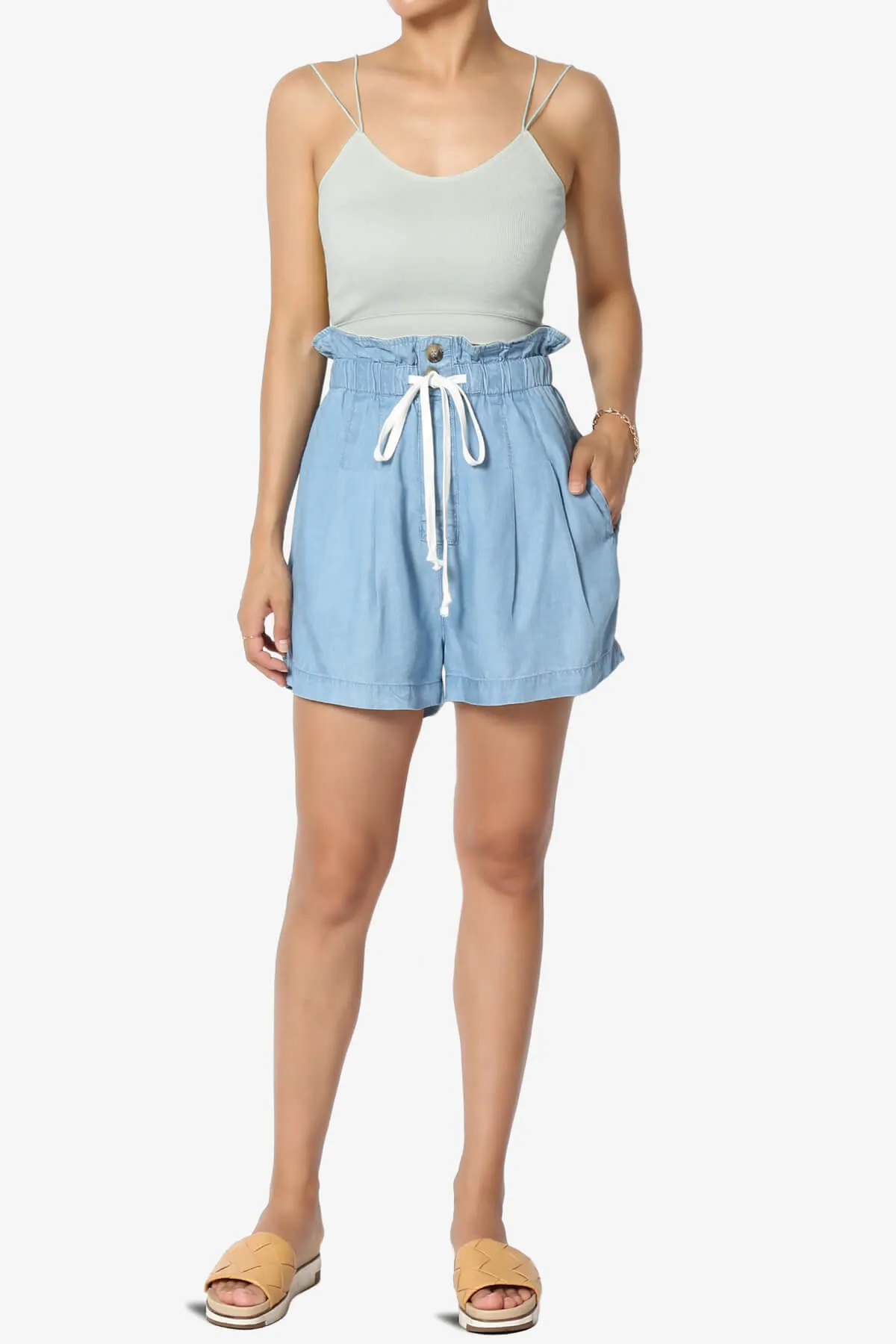 Zippy Skinny Strap Ribbed Seamless Bra Cami